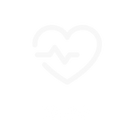 White heart with a heartbeat line inside, and the word "Health" below it on a black background.