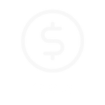 A circular icon with a dollar sign in the center.
