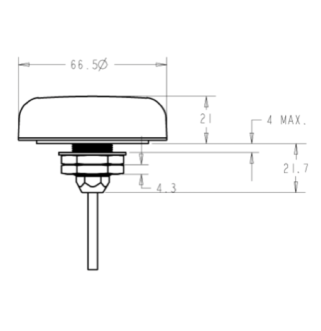 TW5398 Smart GNSS Antenna; High Precision Full Band; u-blox ZED