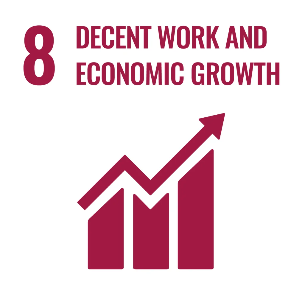 8 decent work and economic growth.