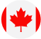 A red maple leaf centered on a white circle with red borders, representing the flag of Canada.