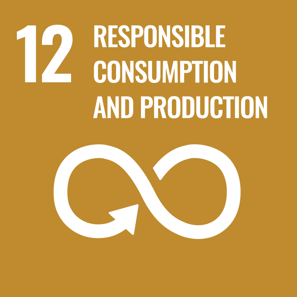 12 responsible consumption and production.