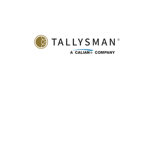 Logo of Tallysman, a Calian company, featuring a stylized globe and the company name in bold, elegant font.