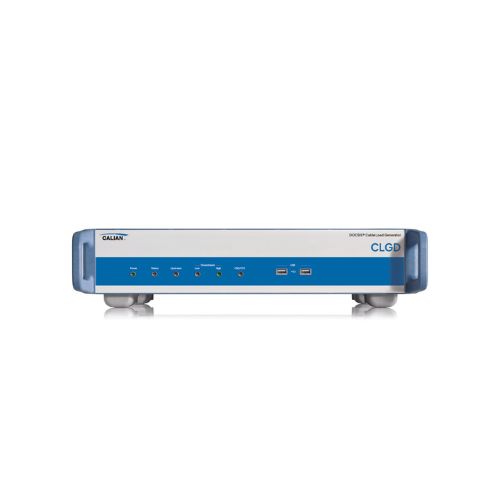 A rectangular, blue and white electronic device labeled "CLGD" with ports and buttons on the front panel, designed for laboratory or technical use.